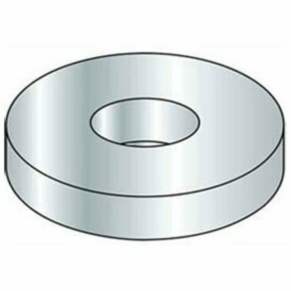 Titan Fasteners 1in Flat Washer - SAE - 1-1/16in I.D. - Steel - Zinc - Grade 2 - Pkg of 1 Lb. HPD16